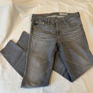 AG Adriano Goldschmied Women's Straight Leg Jeans in Gray